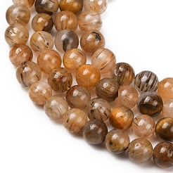 Tigre naturel perles de quartz brins&nbsp;GG-NH0013-A01-6mm