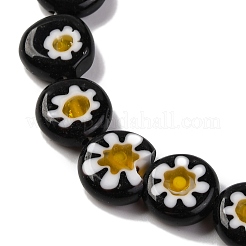 Chapelets de perles vernissées de millefiori manuelles&nbsp;LAMP-G164-04J