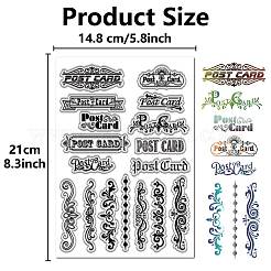 Klarsichtstempel aus PVC-Kunststoff&nbsp;DIY-WH20051-009