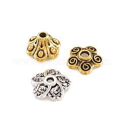 Cono y tapa de cuentas de aleación de estilo tibetano.&nbsp;PALLOY-TA0001-78