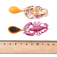 Clous d'oreilles avec pendentif en alliage &nbsp;LS-EJEW-D327-03G