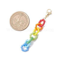 Décorations de pendentifs en chaîne de verre&nbsp;HJEW-TA00358