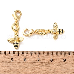 Bienen-Anhänger aus Messing&nbsp;KK-T083-01J-G