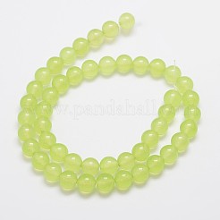 Natürliche und gefärbte Perle Malaysia Jade Stränge&nbsp;G-A146-8mm-A27