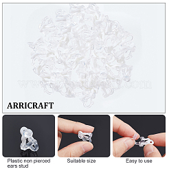 50 Stück Ohrclip-Beschläge aus Kunststoff.&nbsp;FIND-AR0002-71