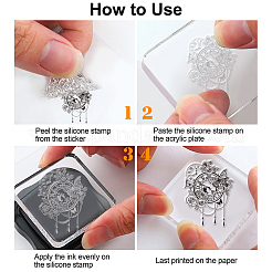 PVC-Plastikstempel&nbsp;DIY-WH0167-56-189