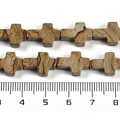 Natürliches Bild Jaspis Perlen Stränge&nbsp;G-I369-A05-01
