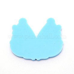 Tropfenform mit Dame als Anhänger aus Silikon&nbsp;DIY-WH0175-53