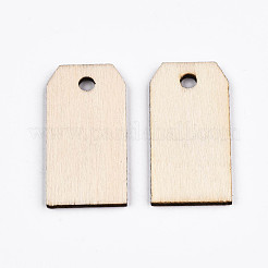 Pendentifs en bois naturel non teints&nbsp;WOOD-S058-023