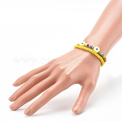 Perles de rocaille de verre étirer bracelets&nbsp;BJEW-JB06291-01