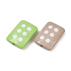 Opak gedruckt Acrylperlen&nbsp;OACR-G055-05