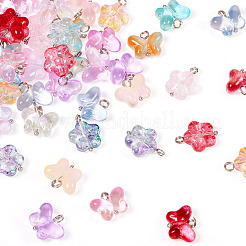 60 Stück 15 Stile transparente Glasanhänger&nbsp;FIND-TA0004-51