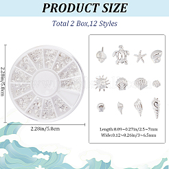 12 cabochon in lega di griglie&nbsp;MRMJ-WH20007-003S