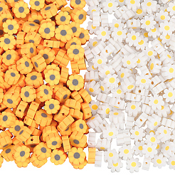 400 Stück handgefertigte Blume aus Polymerclay-Perlen&nbsp;CLAY-PA0001-28