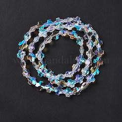 Chapelets de perles en verre à facettes&nbsp;EGLA-E030-01B
