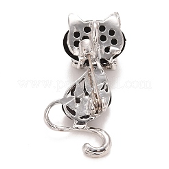Strass-Katzenabzeichen&nbsp;JEWB-E013-08P