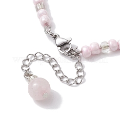 Herstellung von Armbändern aus gemischten Edelsteinsplittern und handgemachten Saatperlen-Perlen&nbsp;AJEW-MZ00001