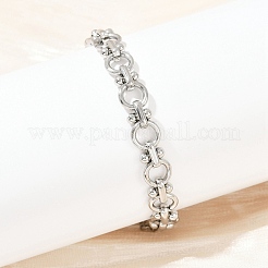 Gliederkettenarmbänder aus 304 Edelstahl&nbsp;BJEW-H207-01B-P