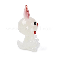 Figurine de lapin en verre fait à la main&nbsp;LAMP-N034-27B