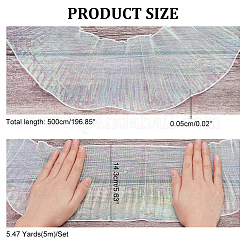 5 m schillernder Organza-Spitzenbesatzstoff&nbsp;DIY-WR0003-70