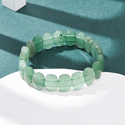 Natürliche grüne Aventurin-Armbänder mit facettierten Perlen&nbsp;BJEW-K251-07E
