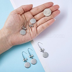 Crochets de boucles d'oreilles en acier inoxydable chirurgical 316&nbsp;STAS-TAC0001-01E