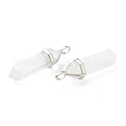 Natürliche Quarzkristall spitze Anhänger&nbsp;G-M378-01P-A31