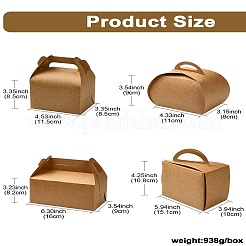 40 Stück 4 Stile Handkuchenschachtel aus Kraftpapier&nbsp;CON-CJ0001-21