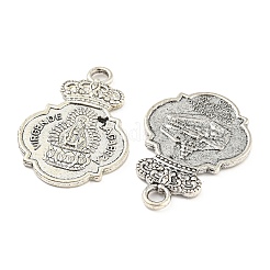 Tibetischer stil Aluminium Anhänger & Charms&nbsp;TIBE-P001-32AS