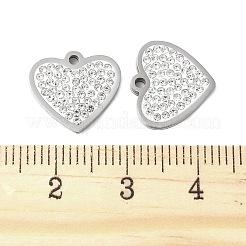 201 pendentifs en strass en acier inoxydable&nbsp;STAS-V005-05P-02