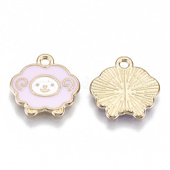 Legierung Emaille Anhänger / charms&nbsp;PALLOY-N160-006-RS