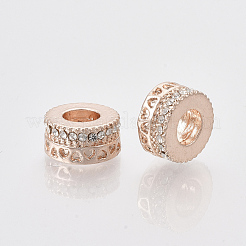 Perle europee in lega placcate oro rosa&nbsp;X-MPDL-S067-23