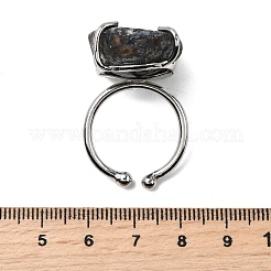 Natürliche Druzy-Achat-Manschettenringe&nbsp;RJEW-A084-01P