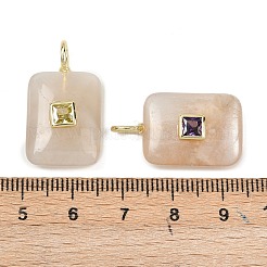 Natürliche graue Mondsteinanhänger&nbsp;G-K372-04G-02