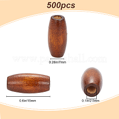 500 Stück Naturholzperlen&nbsp;WOOD-GF0001-95