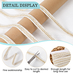 Ruban de dentelle tressée en polyester&nbsp;OCOR-WH20006-66D