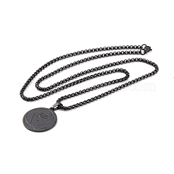 Collane ciondolo in acciaio inox&nbsp;NJEW-L122-01EB