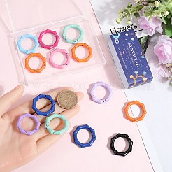16 Stück sprühlackierter Federtorring aus Legierung&nbsp;FIND-SC0012-72