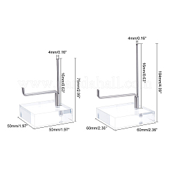 2 Satz 2 Displayhalter aus Edelstahl 304&nbsp;ODIS-GA0001-31