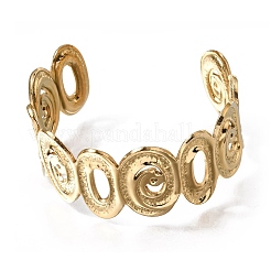Bracciali rigidi in acciaio inossidabile 304 martellato per donna&nbsp;BJEW-T030-02G