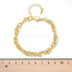 Messing-Unendlichkeitsgliederkettenarmbänder für Frauen und Männer&nbsp;BJEW-K273-12G