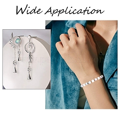 Cuentas de acero inoxidable 304 con engastes de rhinestone&nbsp;STAS-UN0008-49P