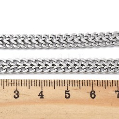 Collares de cadena de trigo de acero inoxidable 304 para mujer&nbsp;NJEW-U019-01P