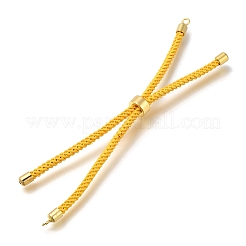 Fabrication de bracelet coulissant en cordon de coton tressé&nbsp;MAK-R001-01G-16