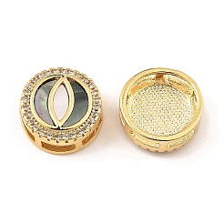 Messing Micro Pave klare Zirkonia Folie Charms&nbsp;KK-K342-09G-03
