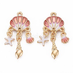 Pendentifs d'émail en alliage&nbsp;ENAM-S126-118C-NR