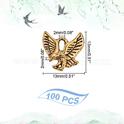 100pcs Legierungsanhänger im tibetischen Stil&nbsp;TIBEP-AR0001-17AG