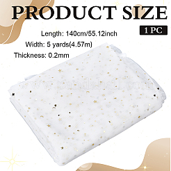 Tessuto a rete in poliestere con stelle e luna da 5 metro&nbsp;DIY-WH0899-684B