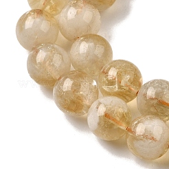 Brins de perles de citrine naturelle chauffées&nbsp;G-D323-A01-10mm-A