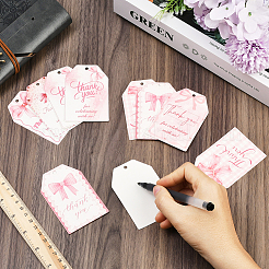 Rectángulo de papel con etiqueta de lazo&nbsp;DIY-WH20055-033A